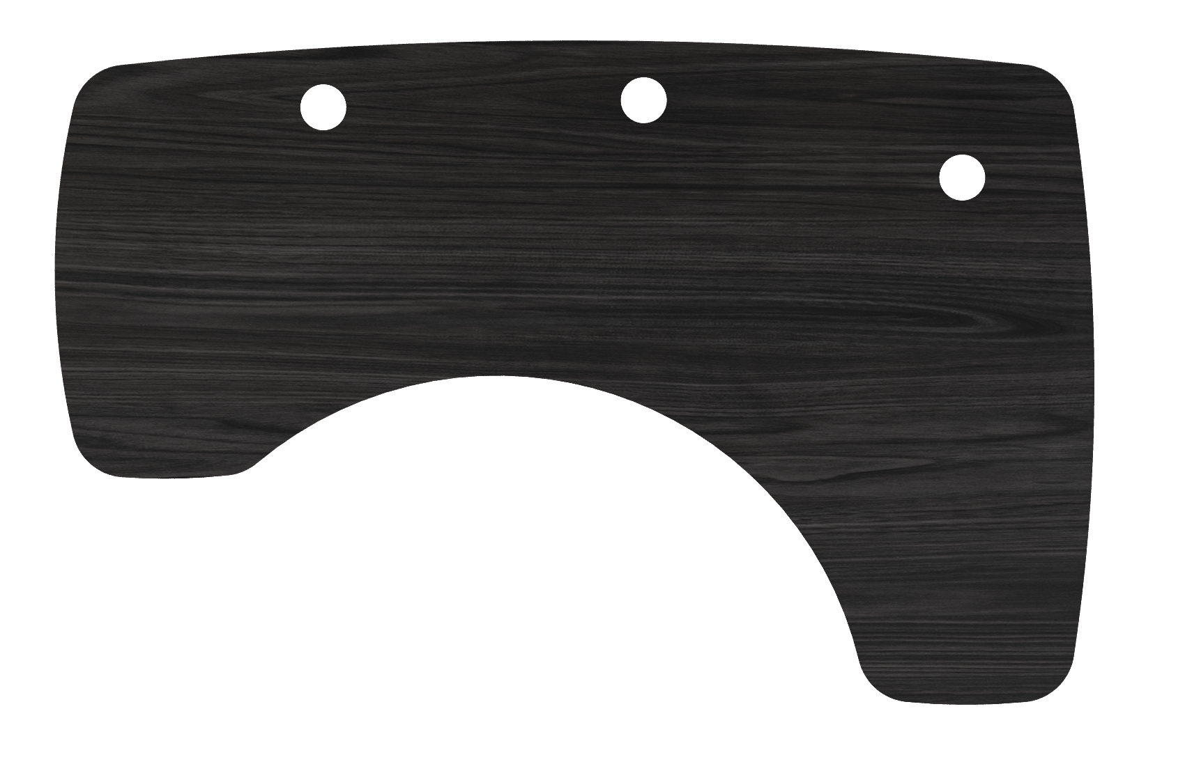 MojoDesk Surface Organic Corner MojoDesk Right / Obsidian Oak