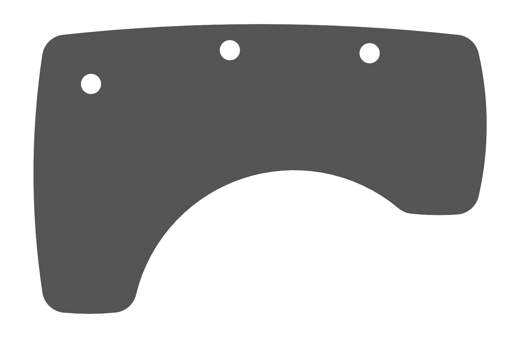 MojoDesk Surface Organic Corner MojoDesk Left / Matte Lux Charcoal