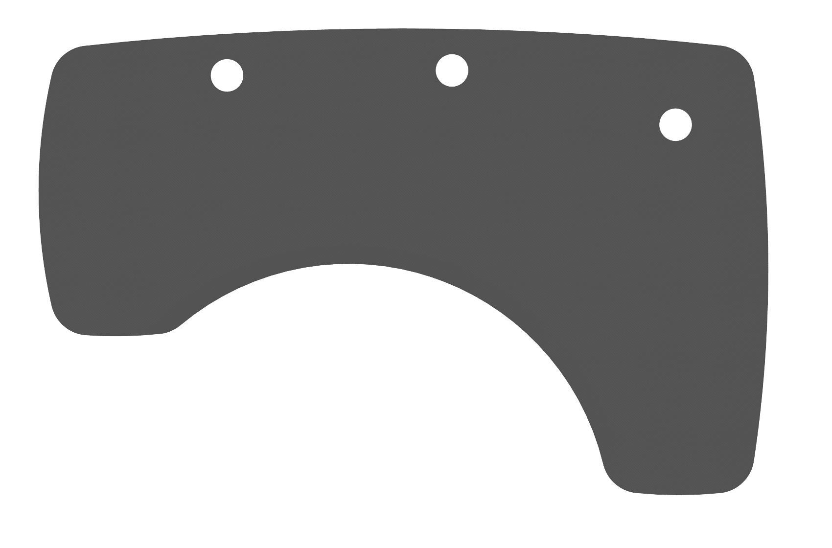 MojoDesk Surface Organic Corner MojoDesk Right / Matte Lux Charcoal