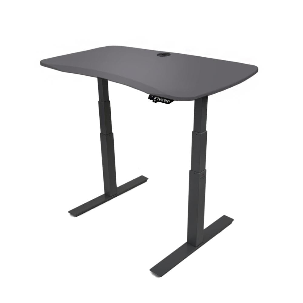 MojoDesk Organic Curve (AO) Non Epicor Mojo Organic Curve Matte Lux Charcoal / Black Base / 48x30