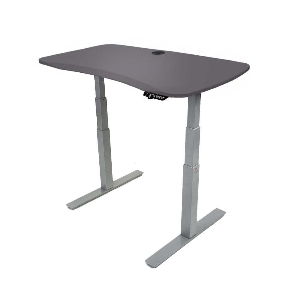 MojoDesk Organic Curve (AO) Non Epicor Mojo Organic Curve Matte Lux Charcoal / Gray Base / 48x30