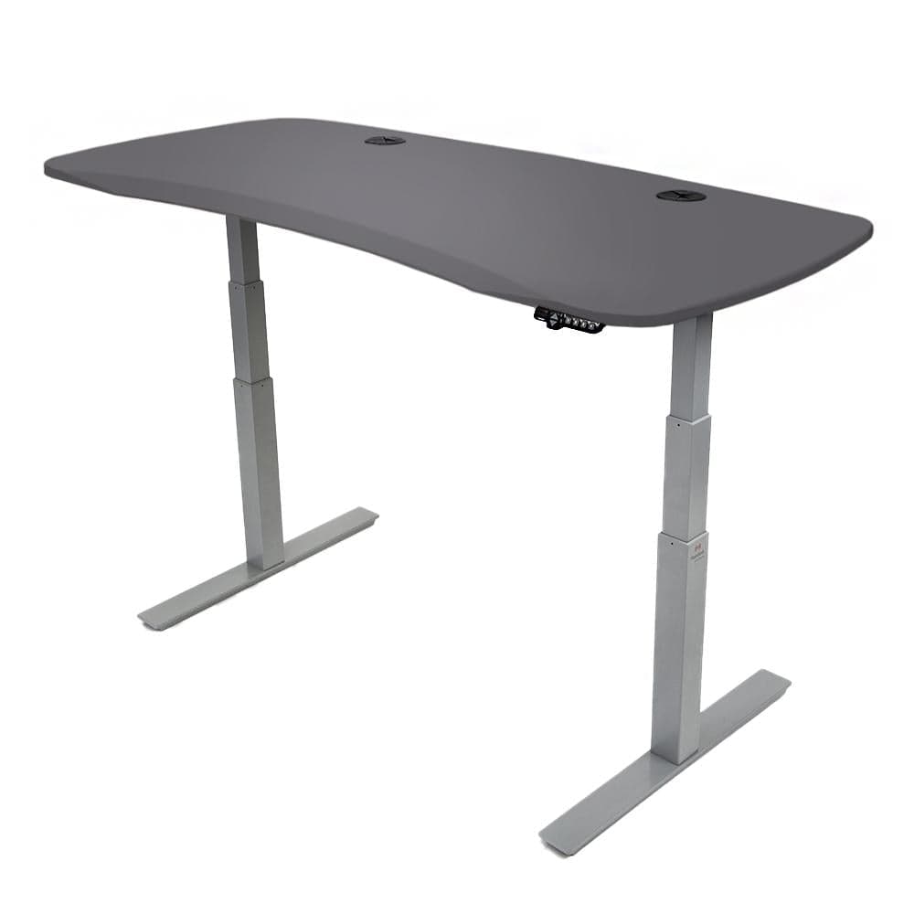 MojoDesk Organic Curve (AO) Non Epicor Mojo Organic Curve Matte Lux Charcoal / Gray Base / 72x30