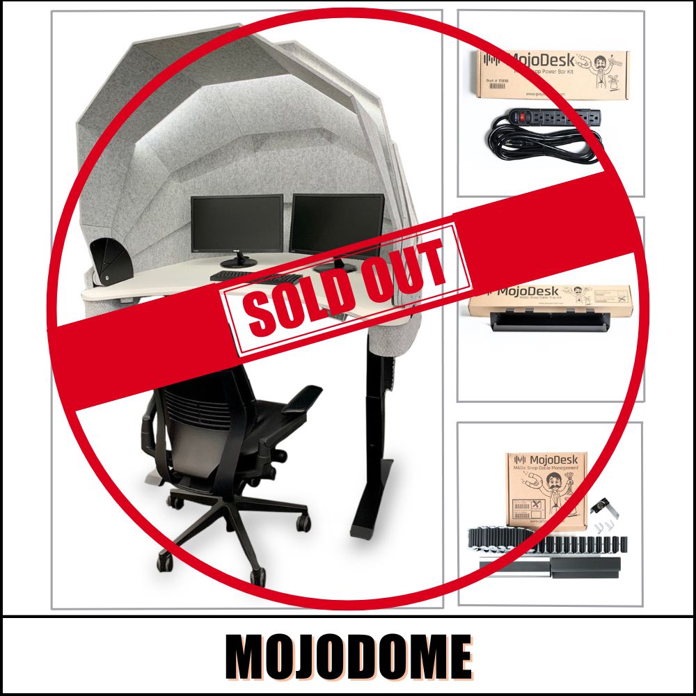 MojoDome - Standing Desk + Acoustic Panels