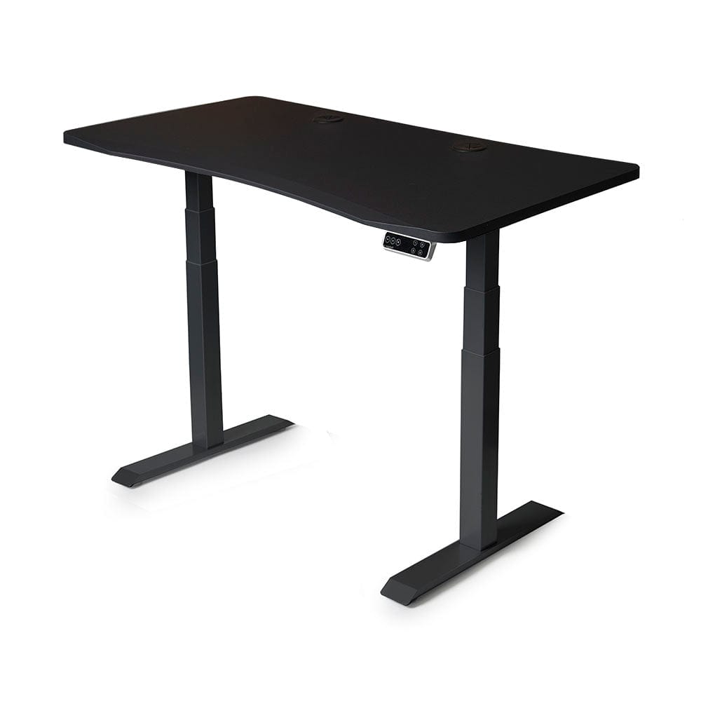 Mojo Gamer Pro: Sit-to-Stand Gaming Desk MojoDesk Gaming Desk Matte Lux Black / 58x27 / Black Base