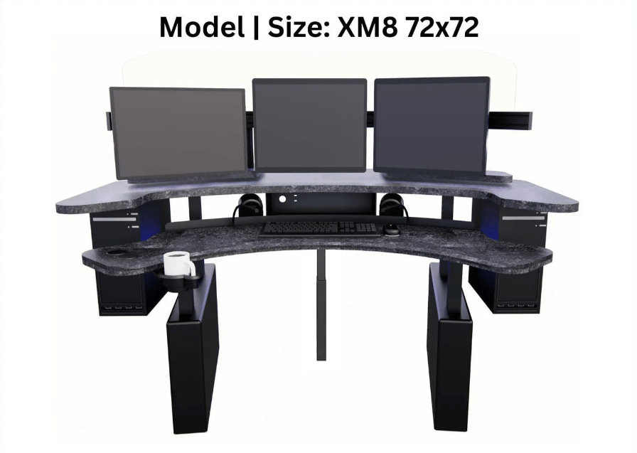 XM8 72x72 - Monitor Configuration MojoDesk Accessories (2) 21" Diagnostic (1) 24" Support - ALL Landscape