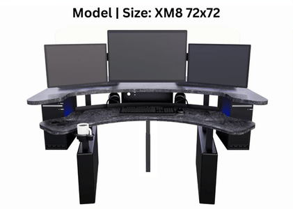 XM8 72x72 - Monitor Configuration MojoDesk Accessories (1) 30" Diagnostic (2) 24" Support - ALL Landscape