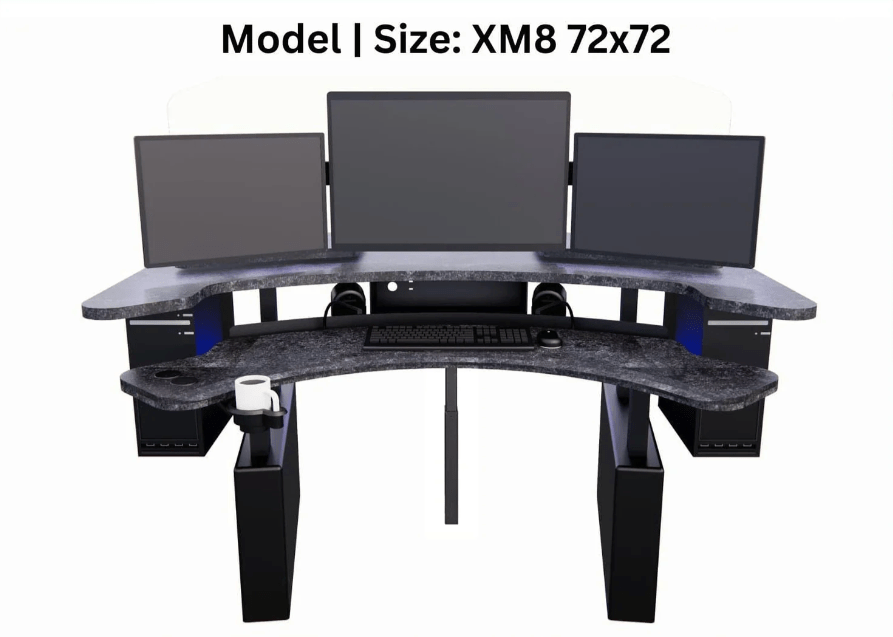 XM8 72x72 - Monitor Configuration MojoDesk Accessories (1) 30" Diagnostic (2) 24" Support - ALL Landscape