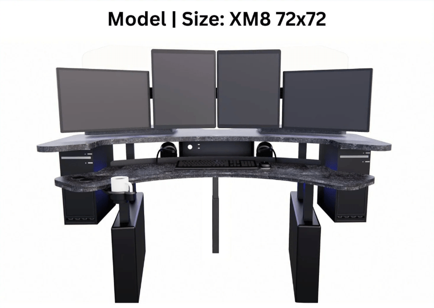 XM8 72x72 - Monitor Configuration MojoDesk Accessories (2) 21" Diagnostic - Landscape (2) 24" Support - Portrait