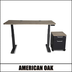 Mojo WorkSpace: Desk + Preassembled Mobile Cabinet Non Epicor Standing Desk Bundle