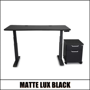 Mojo WorkSpace: Desk + Preassembled Mobile Cabinet Non Epicor Standing Desk Bundle