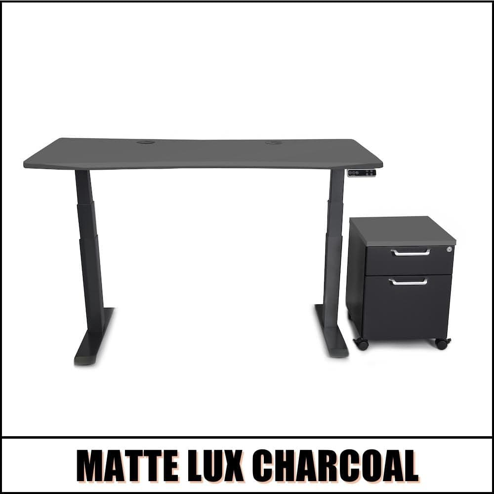 Mojo WorkSpace: Desk + Preassembled Mobile Cabinet Non Epicor Standing Desk Bundle