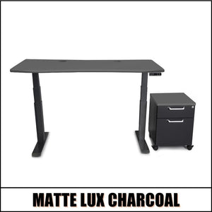 Mojo WorkSpace: Desk + Preassembled Mobile Cabinet Non Epicor Standing Desk Bundle