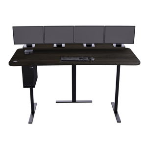 XM4: Imaging Desk - Straight, Single-Surface, Heads Up Display MojoDesk 84x36 / Columbia Walnut