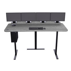 XM4: Imaging Desk - Straight, Single-Surface, Heads Up Display MojoDesk 84x36 / Sahara Stone