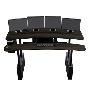 XM6-STRAIGHT: Imaging Desk - Dual-Surface, RollerPlatform (No Arc) MojoDesk 90x46 / Columbia Walnut