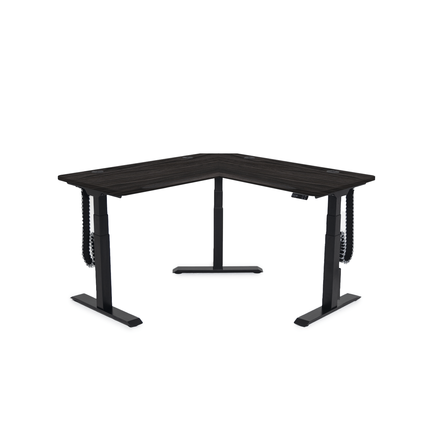 MojoDesk 3 Leg Corner MojoDesk MojoDesk 3 Leg Corner 60L X 60R / Obsidian Oak