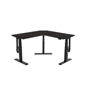 MojoDesk 3 Leg Corner MojoDesk MojoDesk 3 Leg Corner 60L X 60R / Obsidian Oak
