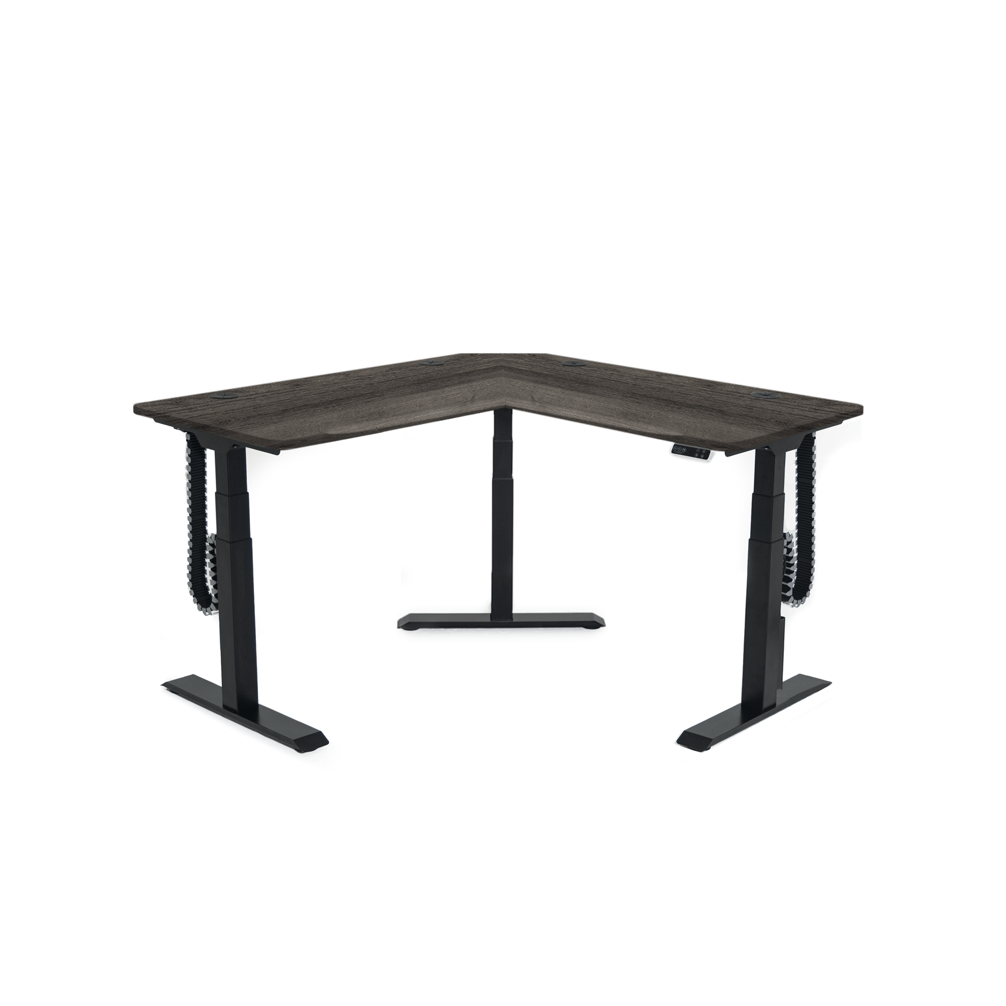 MojoDesk 3 Leg Corner MojoDesk MojoDesk 3 Leg Corner Weathered Oak / 60L X 60R