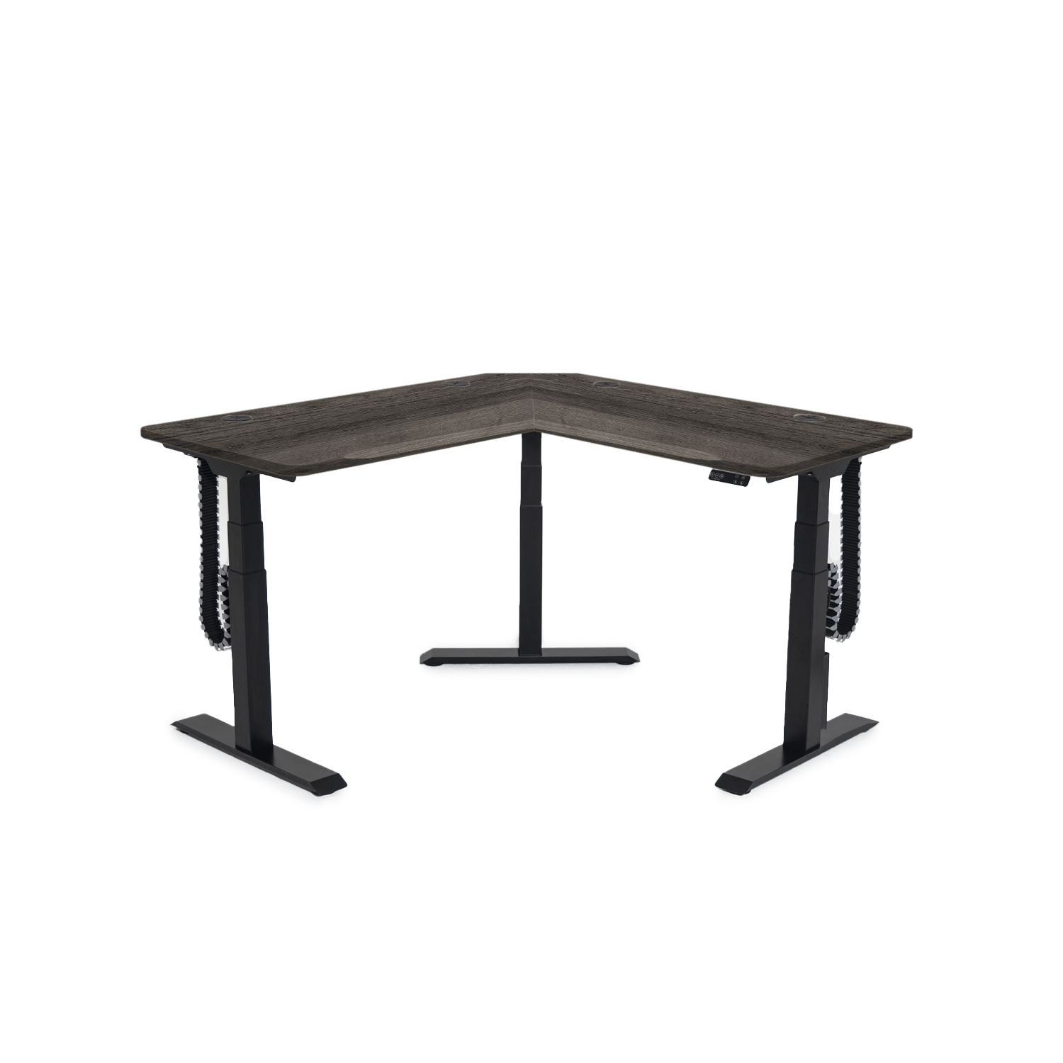 MojoDesk 3 Leg Corner MojoDesk MojoDesk 3 Leg Corner Weathered Oak / 60L X 60R