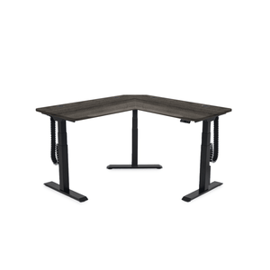 MojoDesk 3 Leg Corner MojoDesk MojoDesk 3 Leg Corner Weathered Oak / 60L X 60R