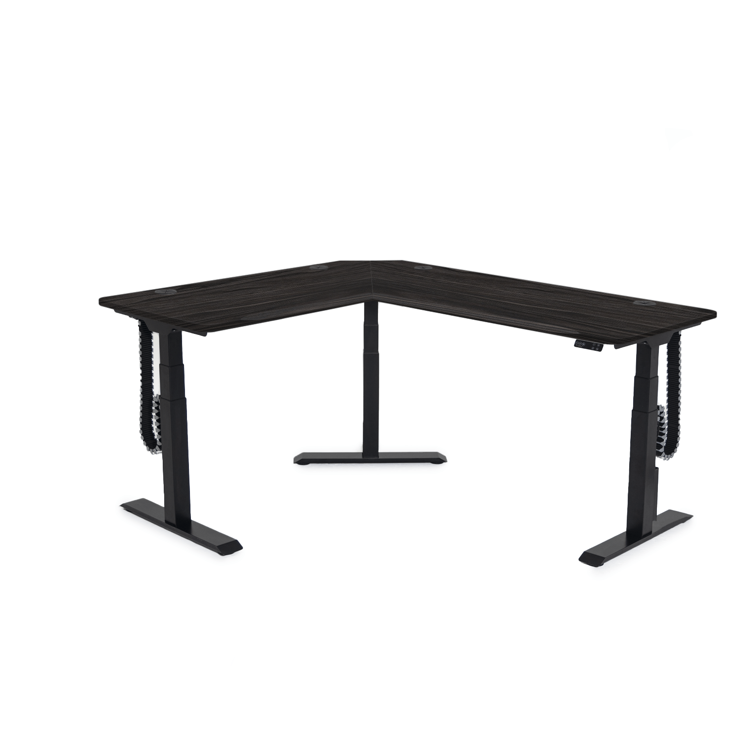 MojoDesk 3 Leg Corner MojoDesk MojoDesk 3 Leg Corner 60L X 72R / Obsidian Oak