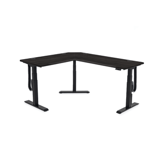 MojoDesk 3 Leg Corner MojoDesk MojoDesk 3 Leg Corner 60L X 72R / Obsidian Oak