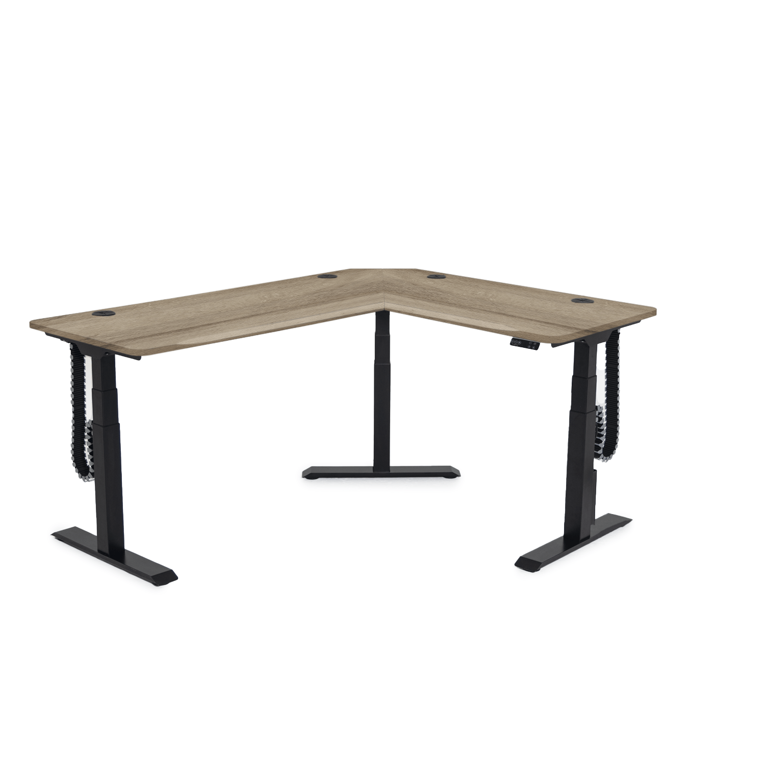MojoDesk 3 Leg Corner MojoDesk MojoDesk 3 Leg Corner 72L X 60R / American Oak