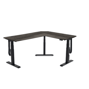 MojoDesk 3 Leg Corner MojoDesk MojoDesk 3 Leg Corner 72L X 60R / Weathered Oak