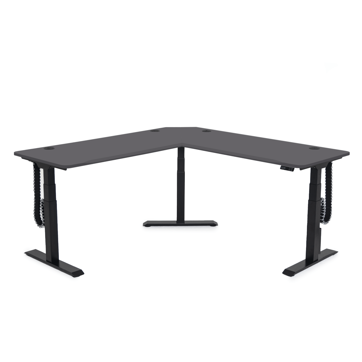 MojoDesk 3 Leg Corner MojoDesk MojoDesk 3 Leg Corner Matte Lux Charcoal / 72L X 72R