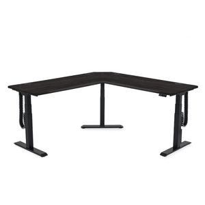 MojoDesk 3 Leg Corner MojoDesk MojoDesk 3 Leg Corner 72L X 72R / Obsidian Oak