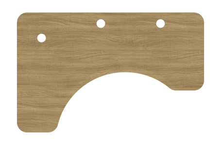 MojoDesk Surface Cubicle Corner MojoDesk Left / Natural Instinct