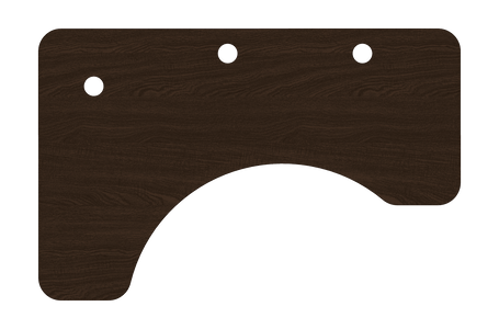MojoDesk Surface Cubicle Corner MojoDesk Left / Obsidian Oak