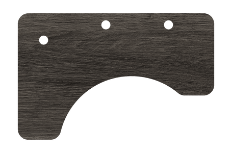 MojoDesk Surface Cubicle Corner - Desktop Only MojoDesk Weathered Oak (Cassis) / Left