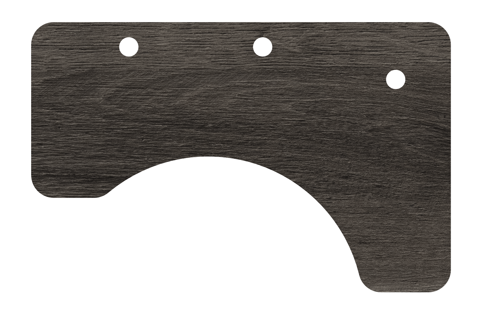 MojoDesk Surface Cubicle Corner MojoDesk Right / Weathered Oak (Cassis)
