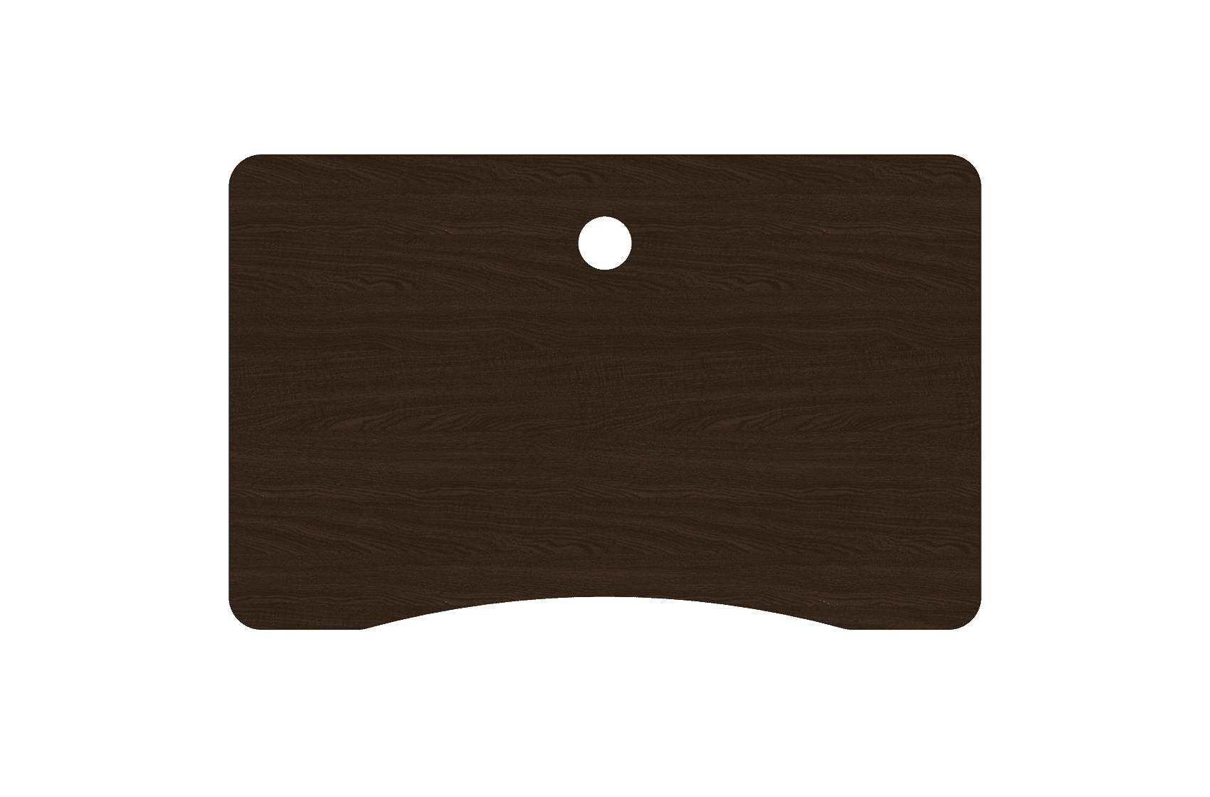 MojoDesk Surface Cubicle Rectangle MojoDesk 45.5x27 / Obsidian Oak