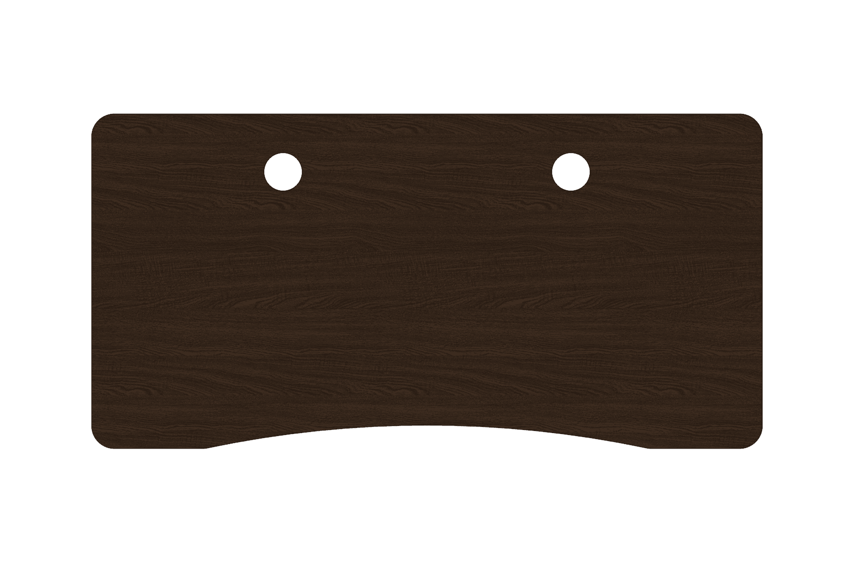 MojoDesk Surface Cubicle Rectangle MojoDesk 57.5x27 / Obsidian Oak