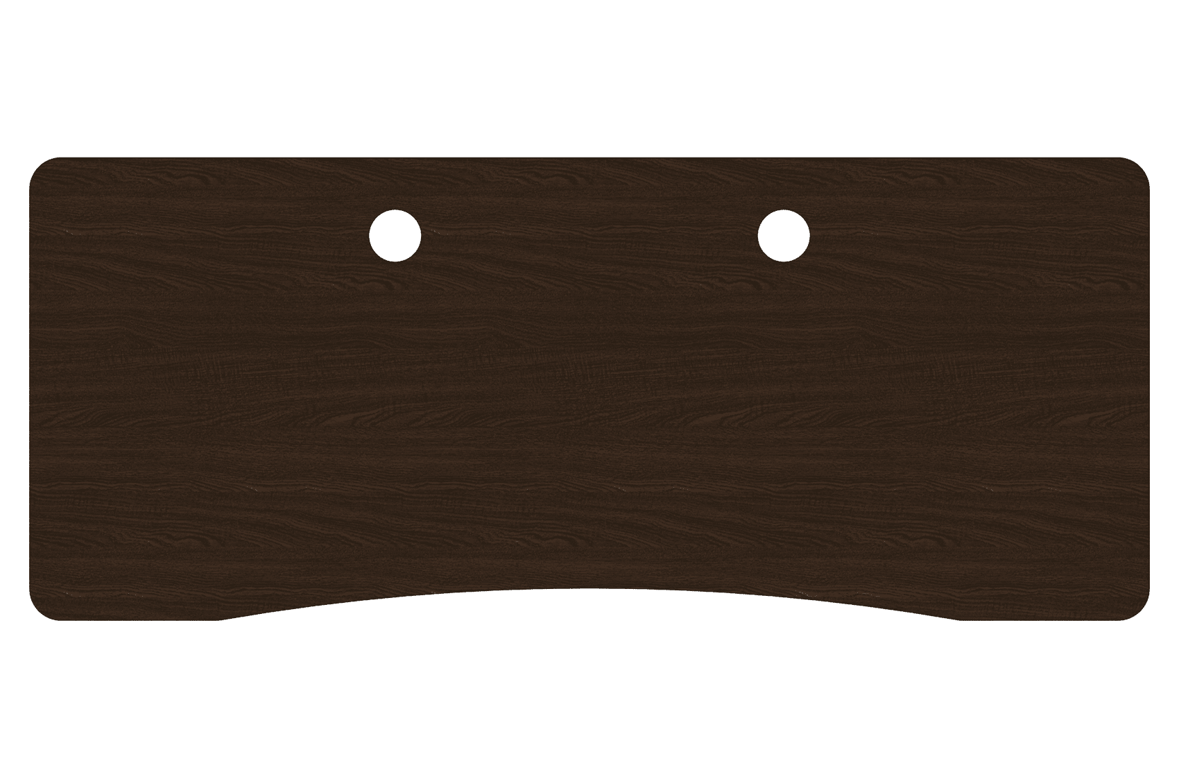 MojoDesk Surface Cubicle Rectangle MojoDesk 69.5x28.75 / Obsidian Oak