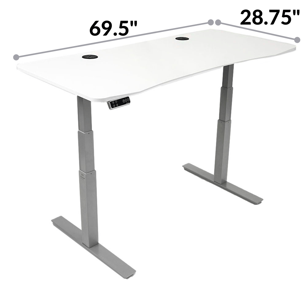 MojoDesk Bundle: Desk + 2 Accessories - Obsidian Oak Non Epicor Standing Desk Bundle