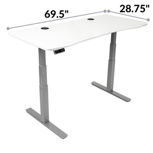 MojoDesk Bundle: Desk + 2 Accessories - Obsidian Oak Non Epicor Standing Desk Bundle