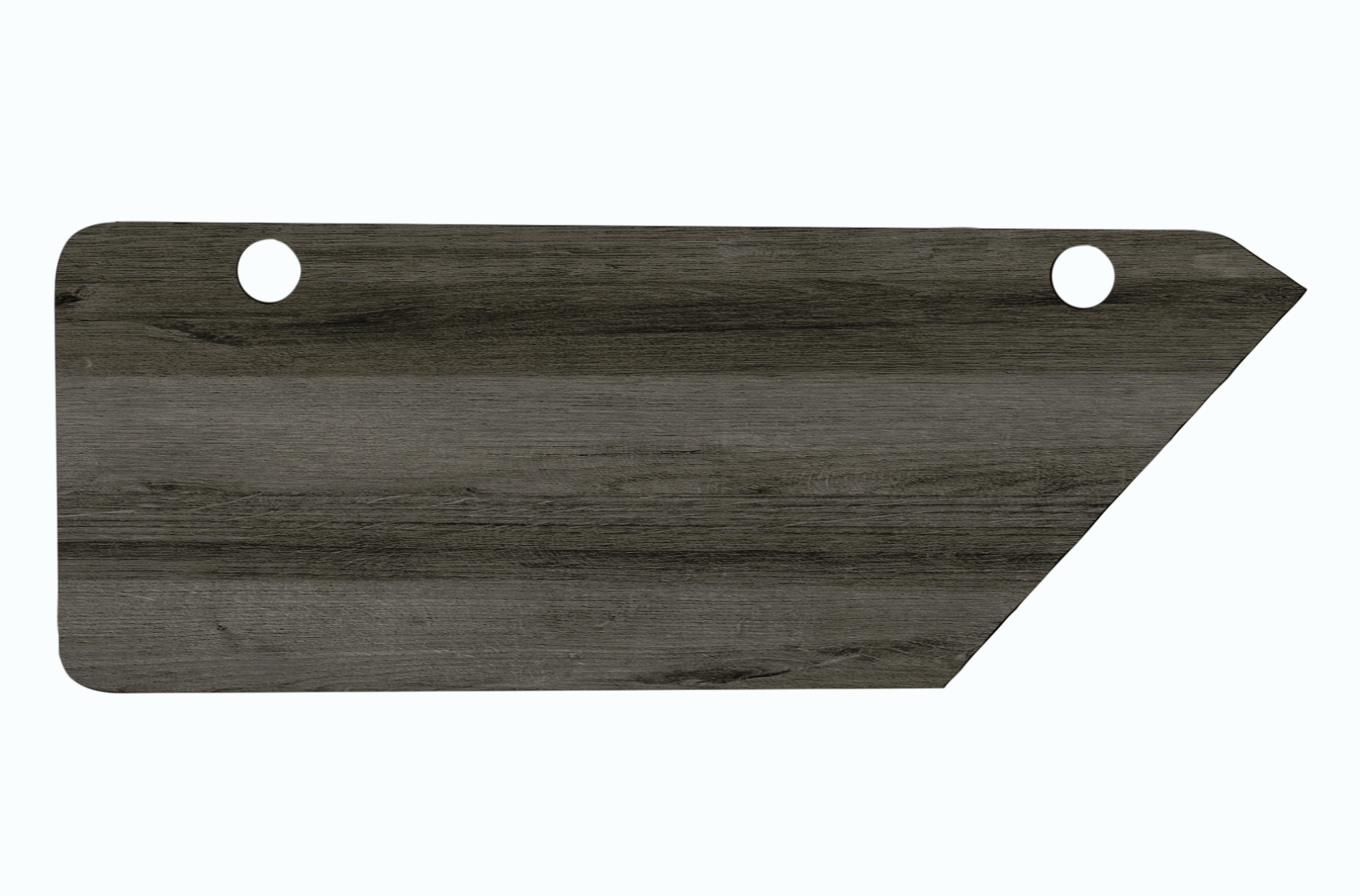 MojoDesk Surface 3 Leg Corner MojoDesk Desks 72x27 / Weathered Oak / Left