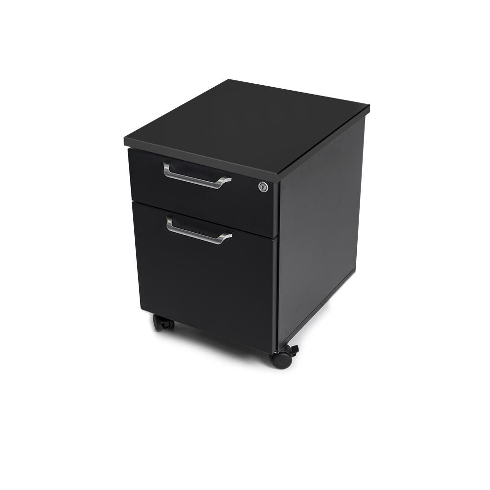 Mojo WorkSpace: Desk + Preassembled Mobile Cabinet Non Epicor Standing Desk Bundle
