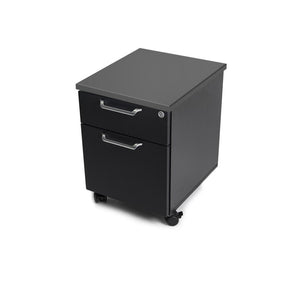 Mojo WorkSpace: Desk + Preassembled Mobile Cabinet Non Epicor Standing Desk Bundle