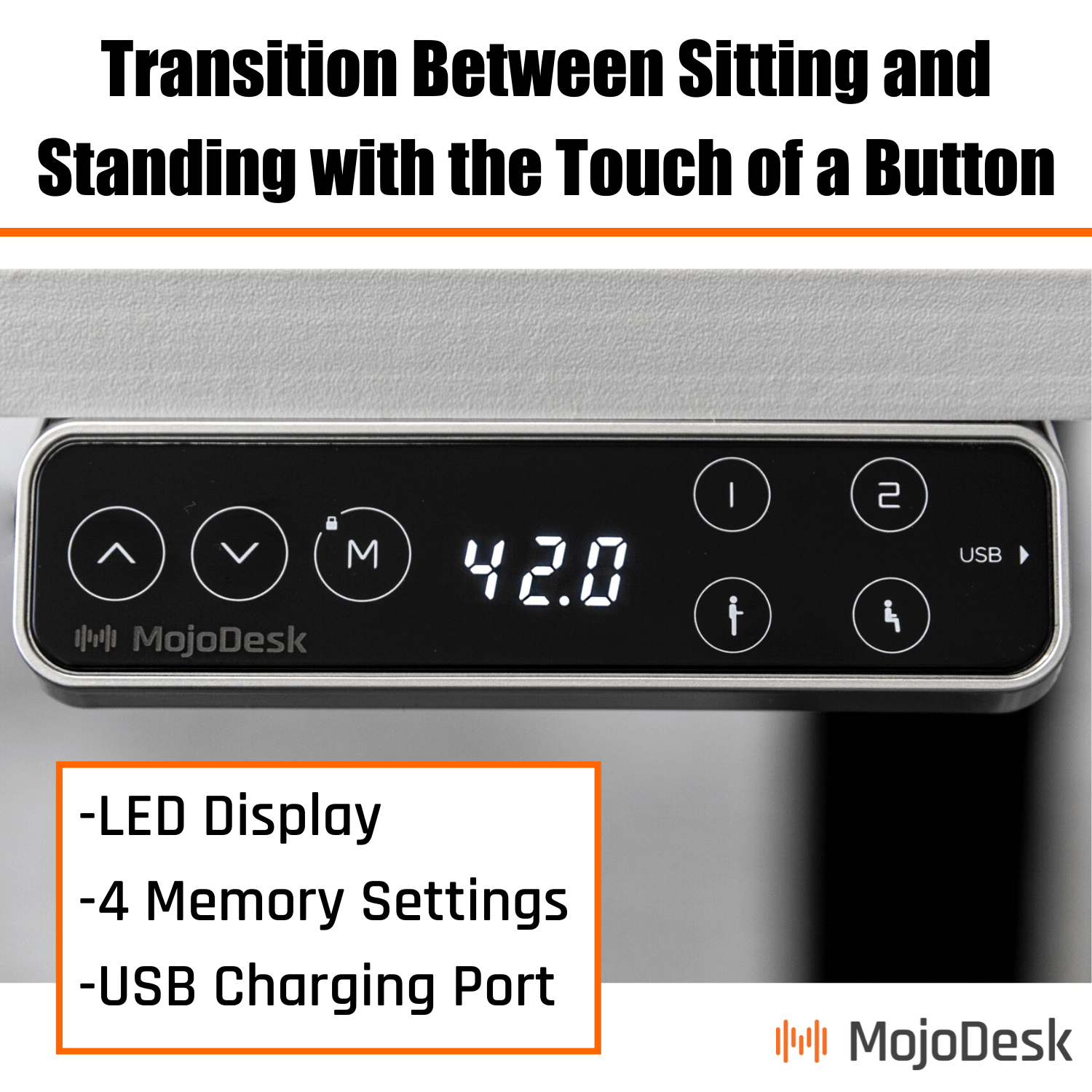 Mojo WorkSpace: Desk + Preassembled Mobile Cabinet Non Epicor Standing Desk Bundle