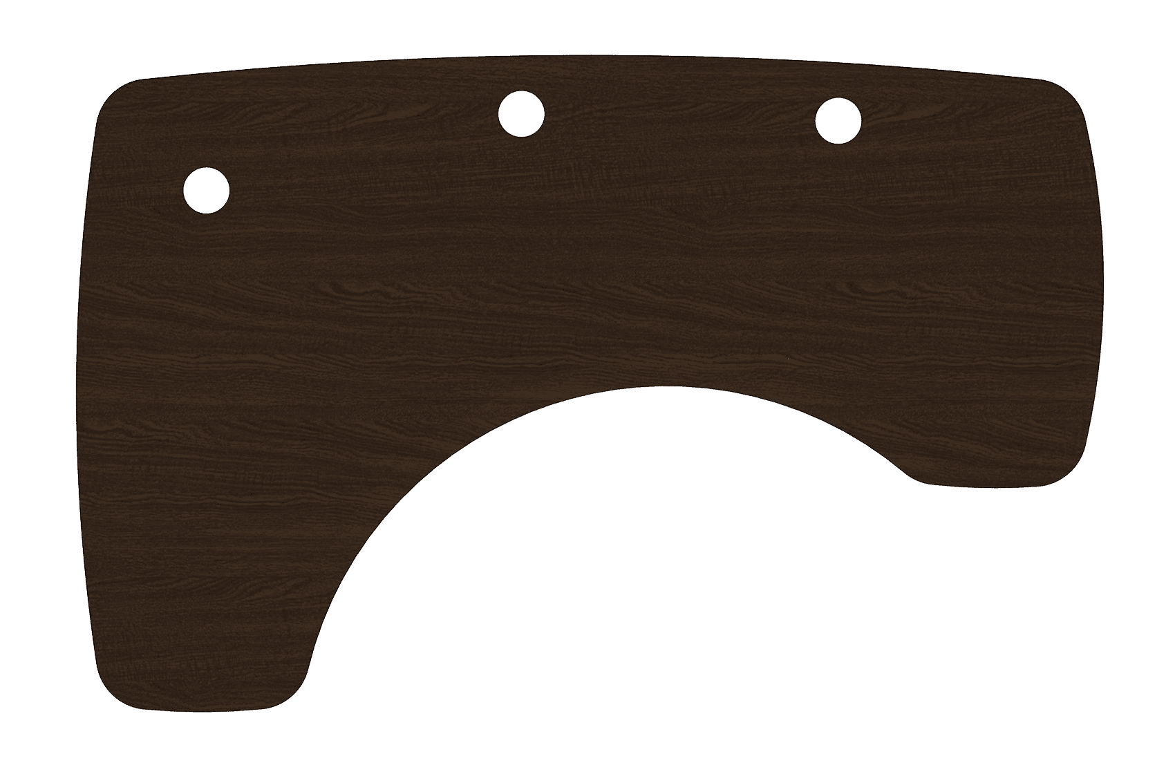 MojoDesk Surface Organic Corner MojoDesk Left / Obsidian Oak