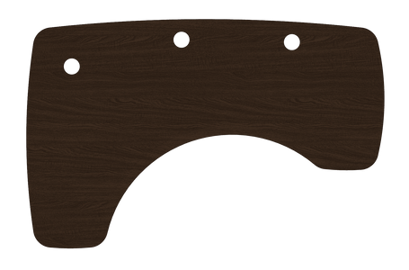 MojoDesk Surface Organic Corner MojoDesk Left / Obsidian Oak