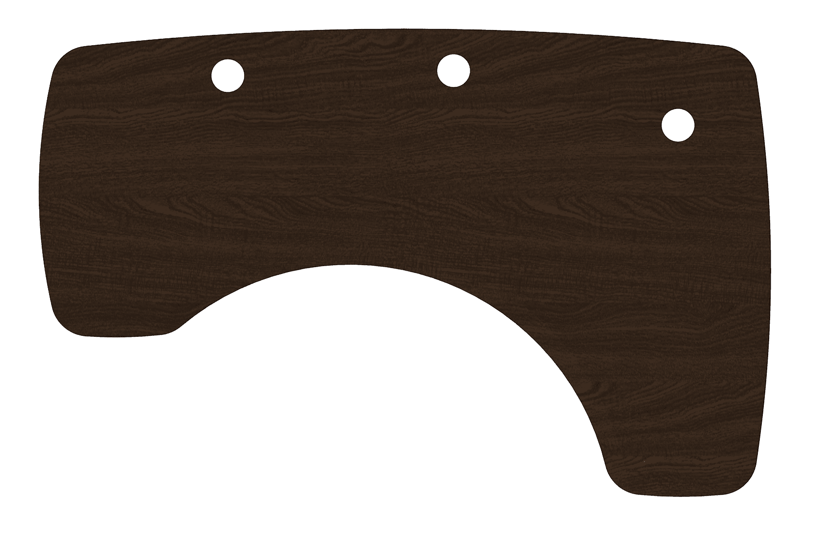 MojoDesk Surface Organic Corner MojoDesk Right / ObsidianOak