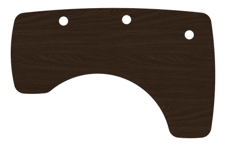 MojoDesk Surface Organic Corner MojoDesk Right / ObsidianOak