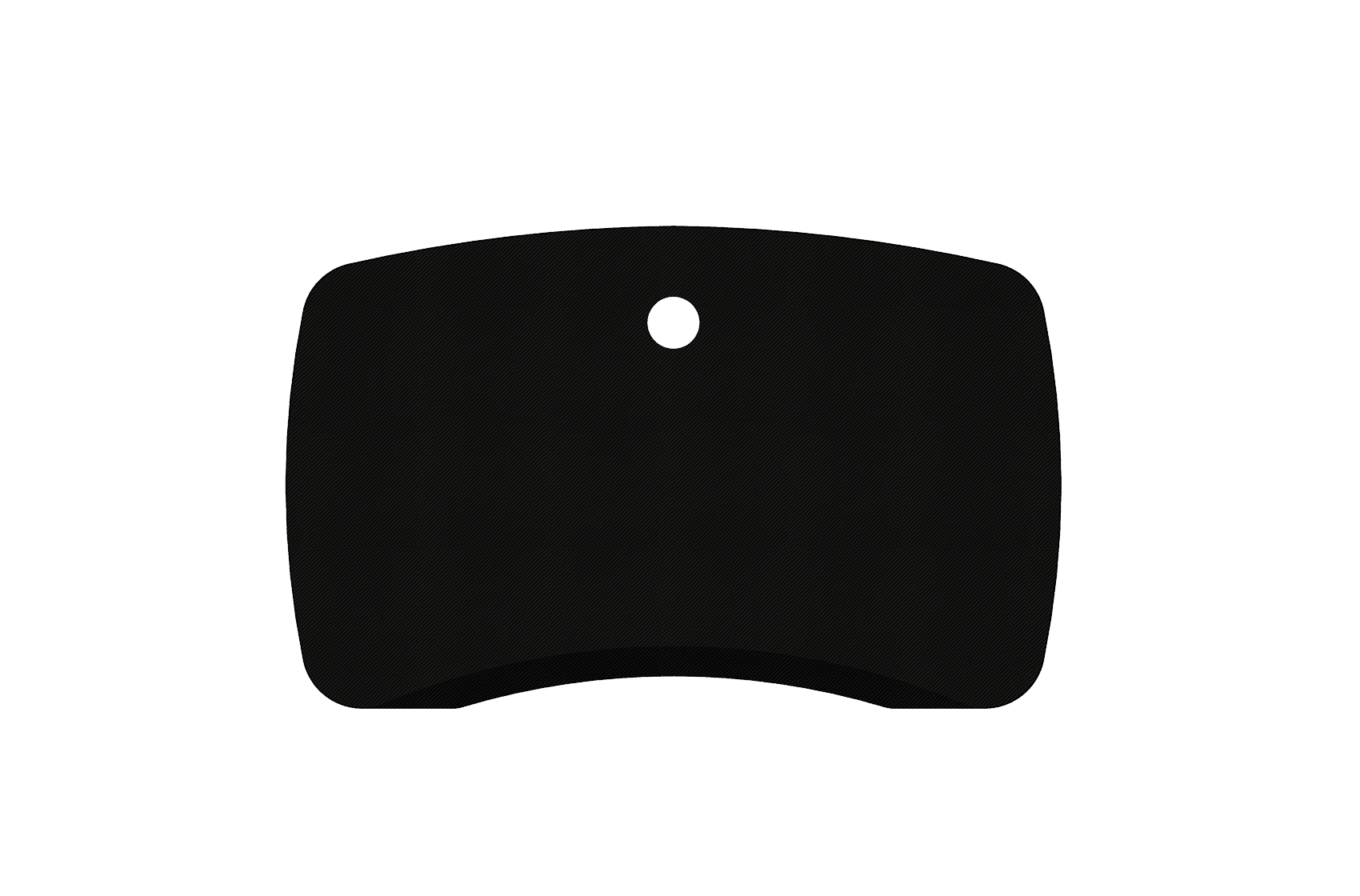 MojoDesk Surface Organic Rectangle - Desktop Only MojoDesk Standing Desk Matte Lux Black / 48x30