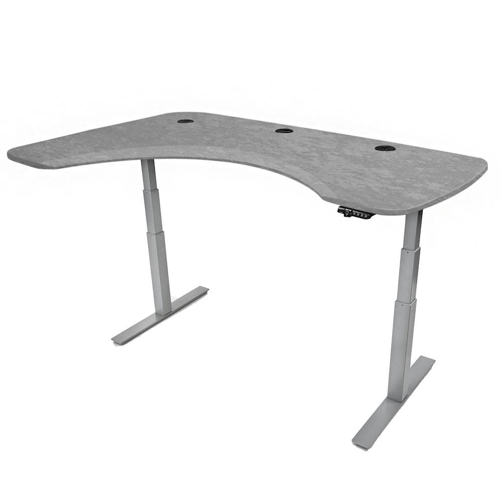 Mojo Executive Non Epicor Mojo Executive: L-Shape Corner Sahara Stone / Gray Base / Left Side 72x46