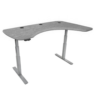 Mojo Executive Non Epicor Mojo Executive: L-Shape Corner Sahara Stone / Gray Base / Right Side 72x46